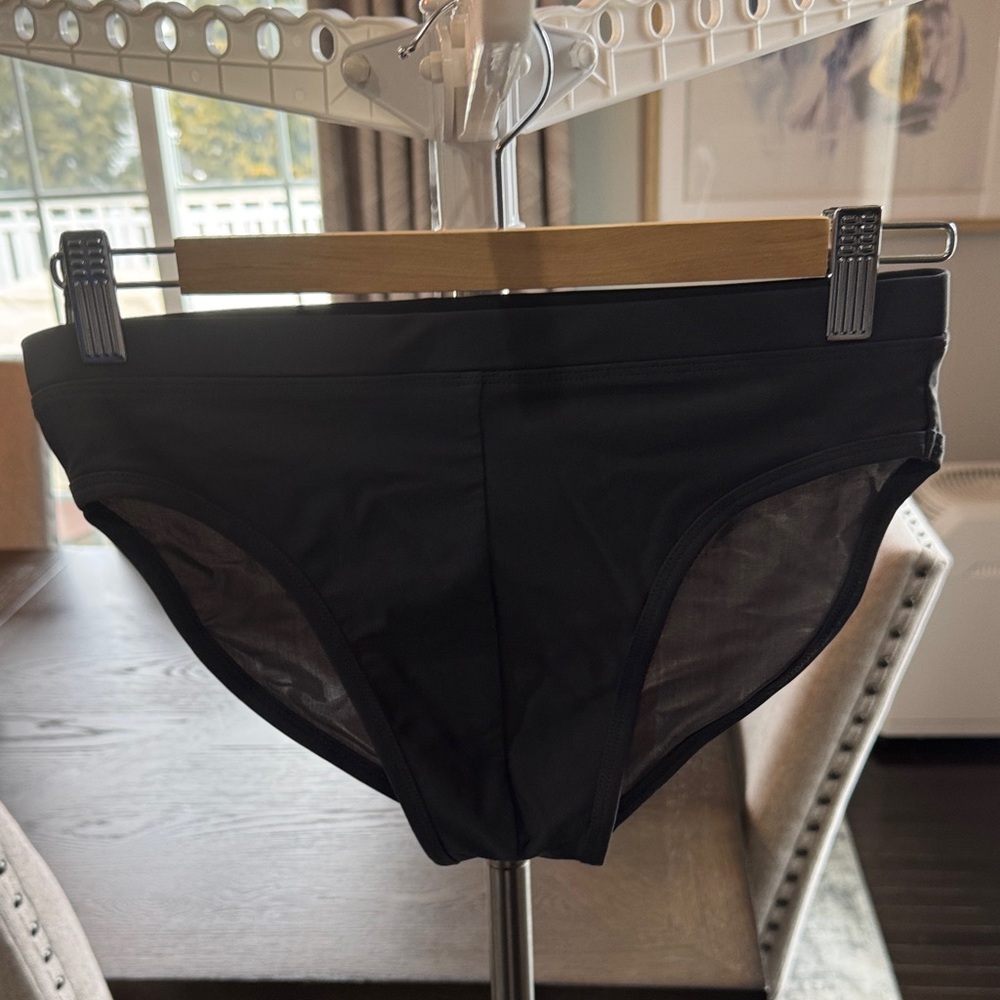 Charcoal Swim Briefs